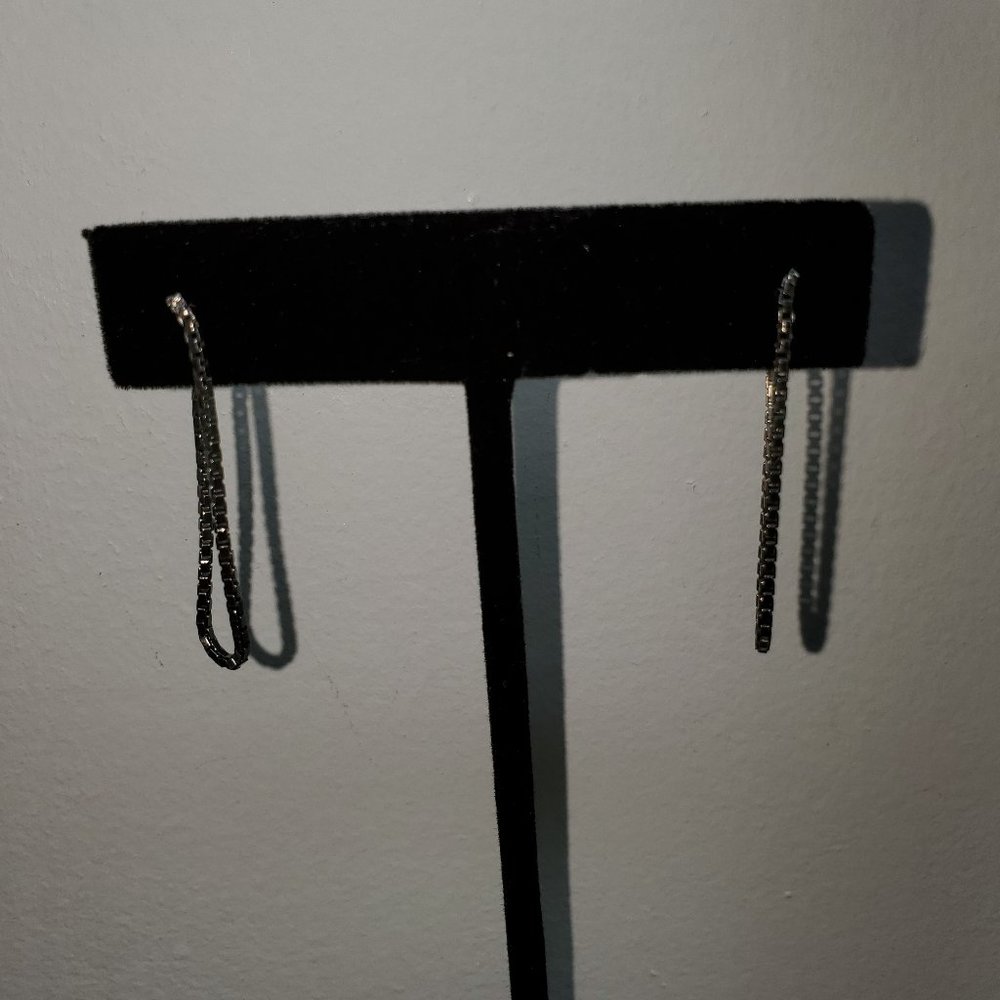 STERLING SILVER LOOP EARRINGS